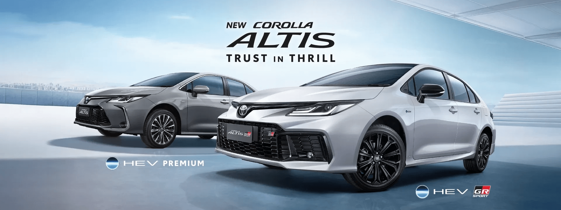 NEW COROLLA ALTIS รุ่น HEV GR SPORT และ HEV PREMIUM