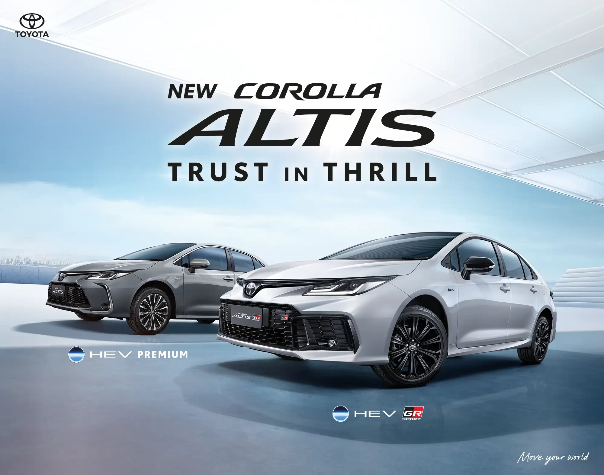 NEW COROLLA ALTIS รุ่น HEV GR SPORT และ HEV PREMIUM